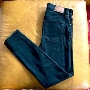 Madewell Nine inch high rise skinny in Black